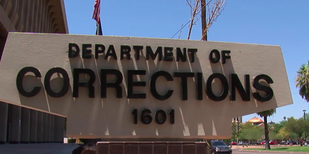 Sign for Arizona Department of Corrections building 