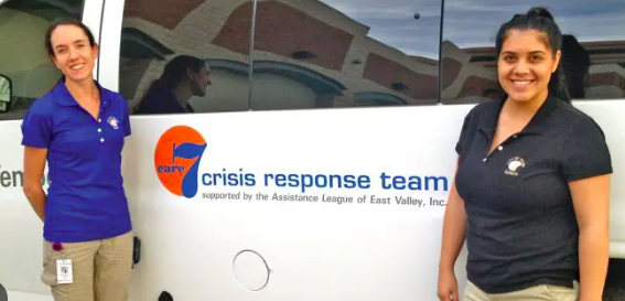 Two members of the crisis response team