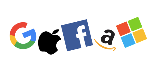 Logos of big tech companies