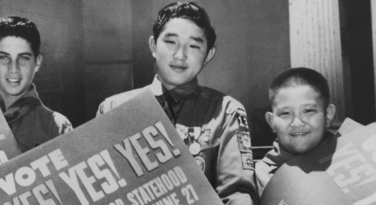 Young Asian Americans picketing