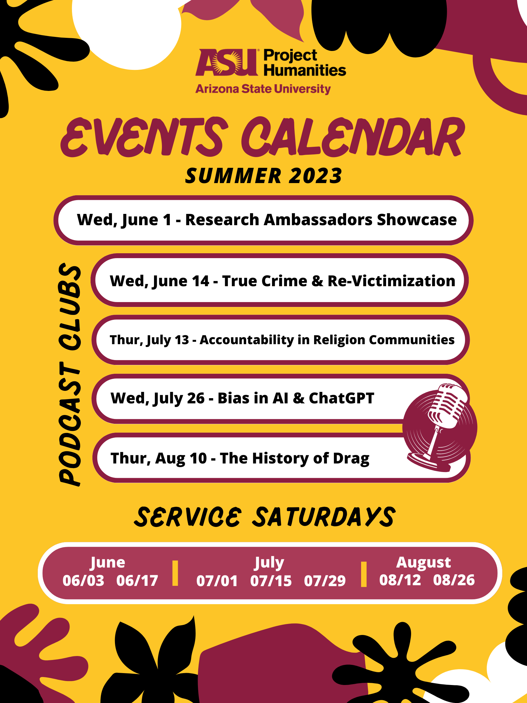 Summer 2023 Calendar